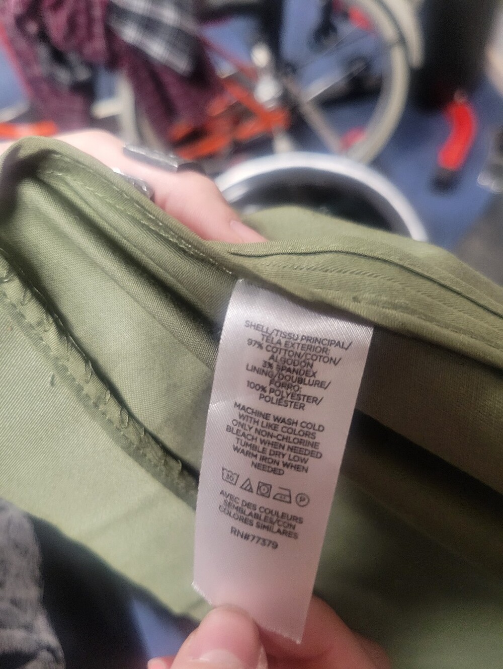 Ann Taylor Olive Trench Coat with Self Tie Belt - Picture 6 of 7